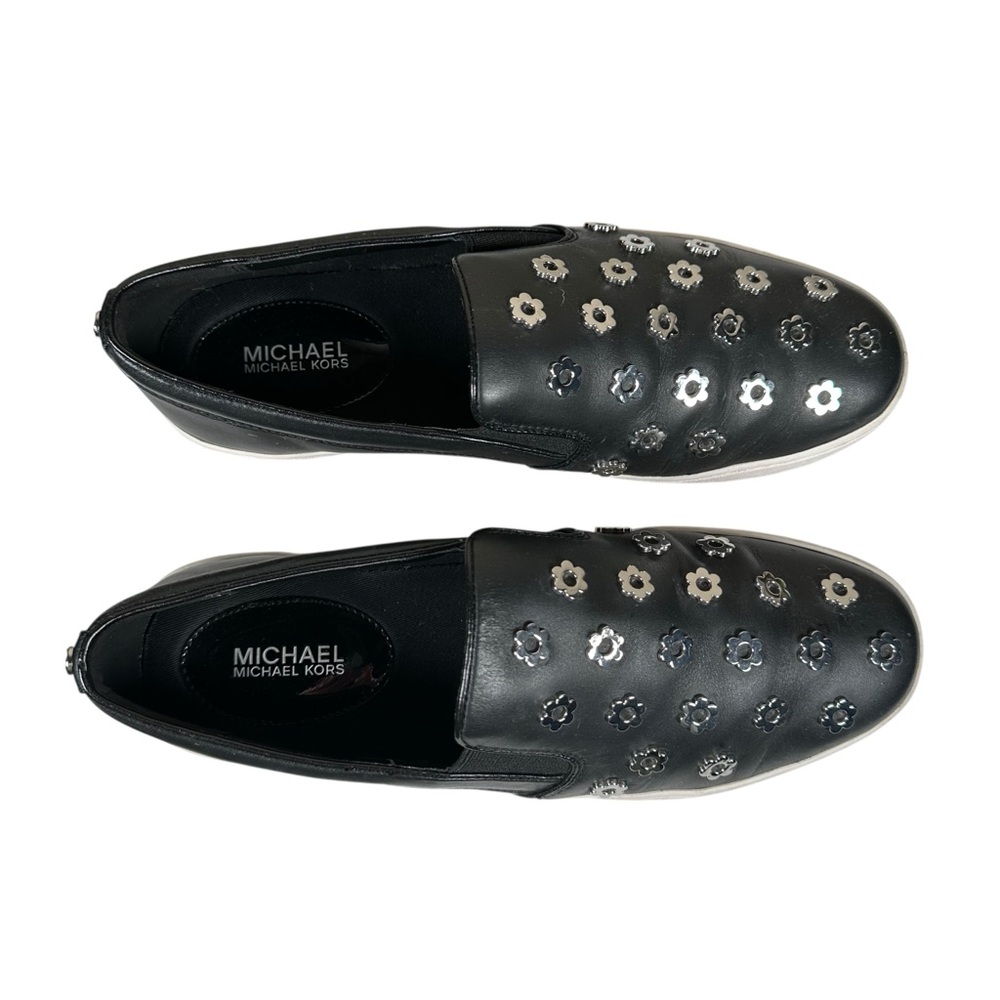 MICHAEL KORS Keaton Studded Leather Slip-On Sneaker